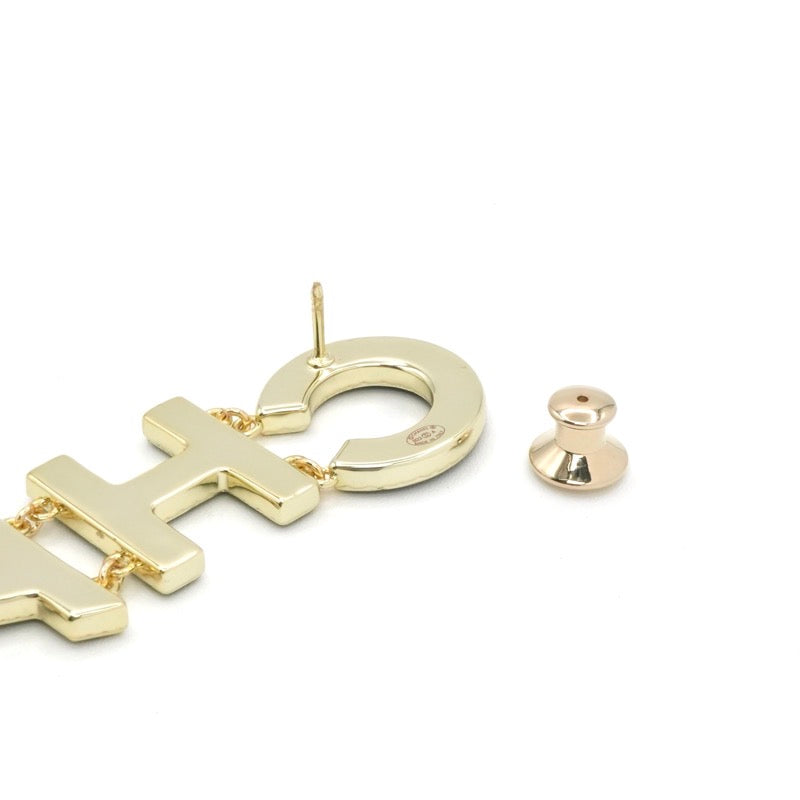 シャネル CHANEL ブローチ コサージュ ゴールド ブラック ピンブローチ ロゴ