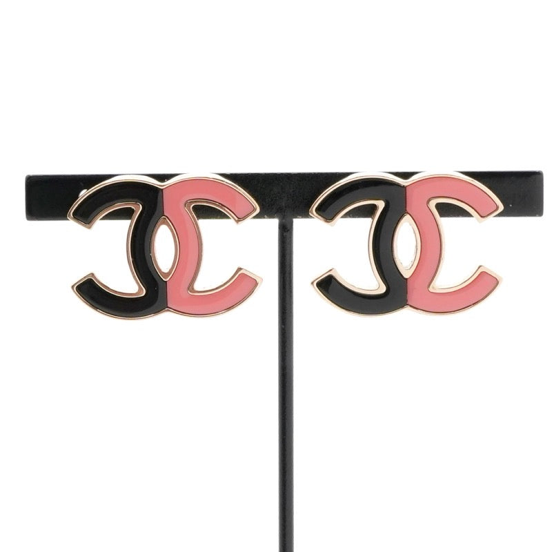 シャネル CHANEL ピアス イヤリング ゴールド ピンク ブラック ココマーク
