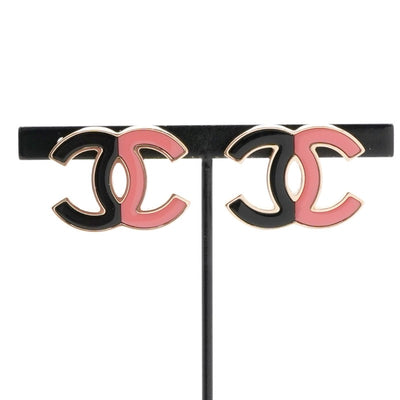 シャネル CHANEL ピアス イヤリング ゴールド ピンク ブラック ココマーク