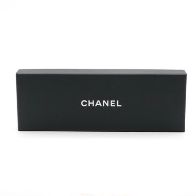 シャネル CHANEL ヘアアクセサリー ブラック アイボリー シルバー ココマーク リボン バレッタ