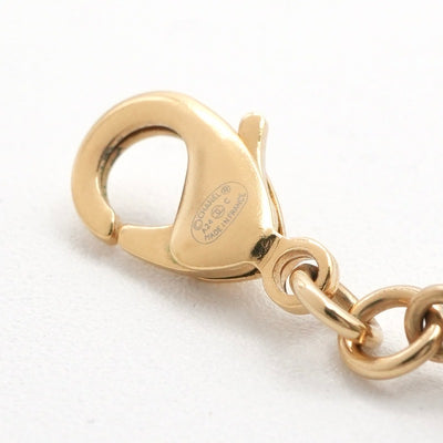 シャネル CHANEL ネックレス ペンダント チョーカー ゴールド ブラック ココマーク ラインストーン