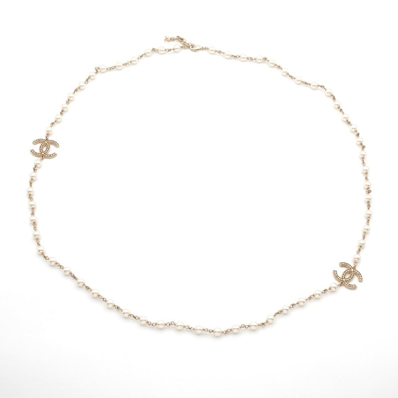 シャネル CHANEL ネックレス ペンダント チョーカー ゴールド ココマーク ロングネックレス