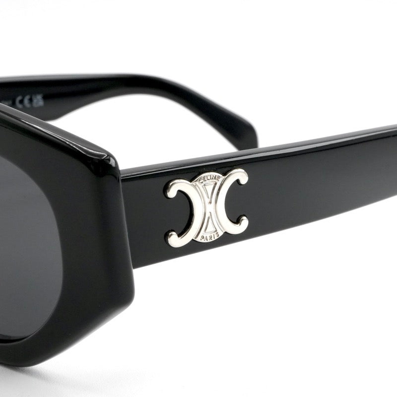 セリーヌ CELINE サングラス ブラック シルバー ロゴ アイウェア ユニセックス