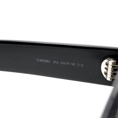 セリーヌ CELINE サングラス ブラック シルバー ロゴ アイウェア ユニセックス