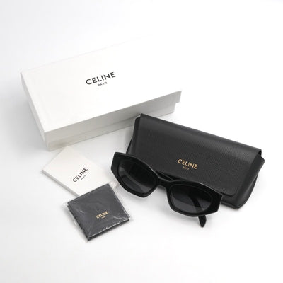 セリーヌ CELINE サングラス ブラック シルバー ロゴ アイウェア ユニセックス