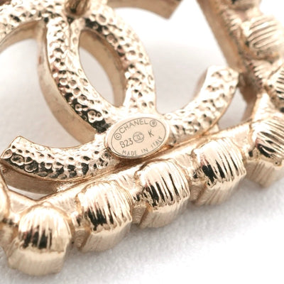 シャネル CHANEL ピアス イヤリング ゴールド ココマーク スクエア ラインストーン