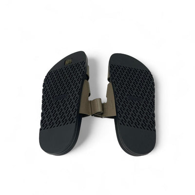 エルメス HERMES シプレ サンダル 靴 シューズ レザー グレージュ 未使用 ベルクロ ストラップ フラット