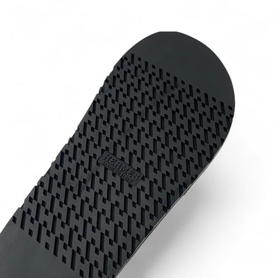 エルメス HERMES シプレ サンダル 靴 シューズ レザー グレージュ 未使用 ベルクロ ストラップ フラット