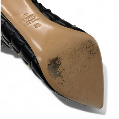 ヴァレンティノ VALENTINO ブーツ ショートブーツ 靴 シューズ レザー ブラック ロックスタッズ