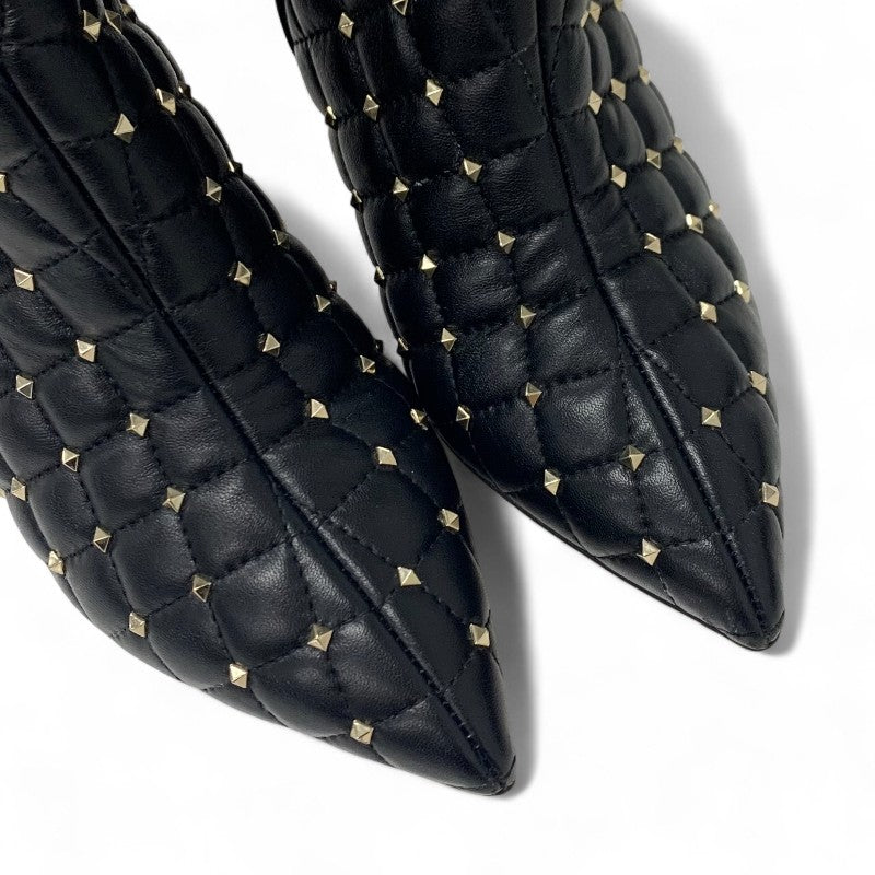 ヴァレンティノ VALENTINO ブーツ ショートブーツ 靴 シューズ レザー ブラック ロックスタッズ