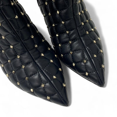 ヴァレンティノ VALENTINO ブーツ ショートブーツ 靴 シューズ レザー ブラック ロックスタッズ