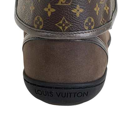 ルイヴィトン LOUIS VUITTON モノグラム スニーカー 靴 シューズ レザー ブラウン ハイカットスニーカー