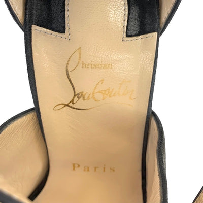 クリスチャン ルブタン Christian Louboutin パンプス サンダル 靴 シューズ スエード ブラック