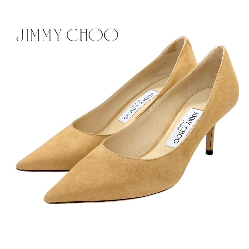 ジミーチュウ JIMMY CHOO パンプス 靴 シューズ スエード ベージュ