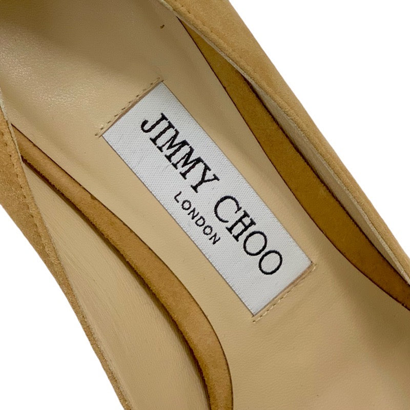 ジミーチュウ JIMMY CHOO パンプス 靴 シューズ スエード ベージュ