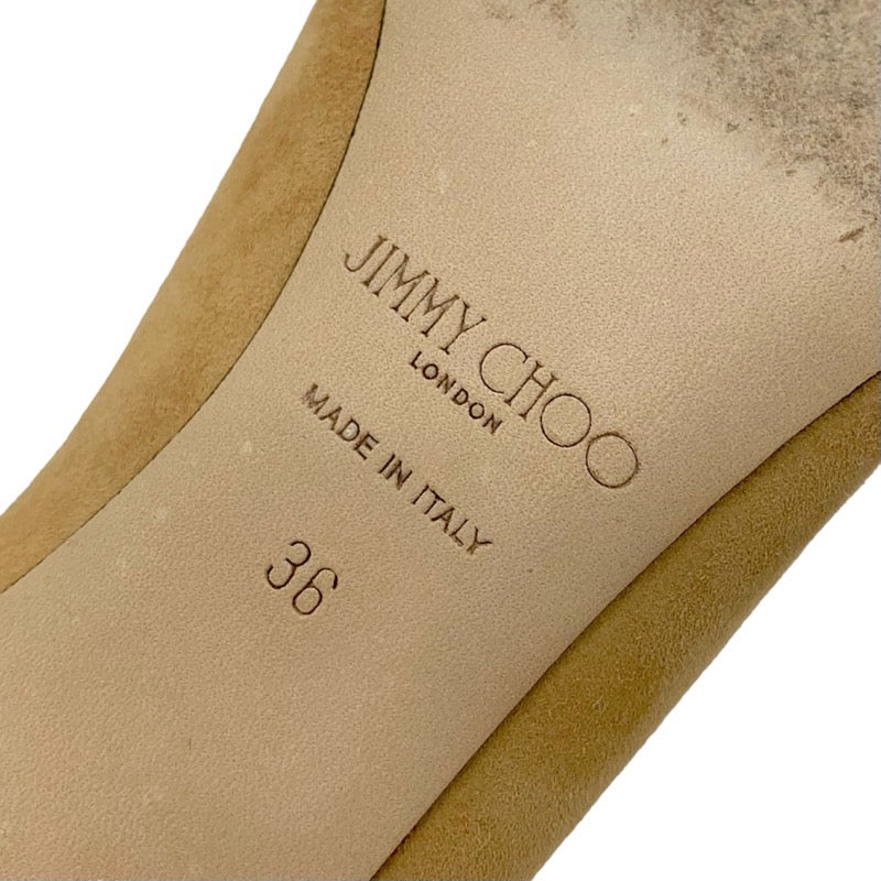 ジミーチュウ JIMMY CHOO パンプス 靴 シューズ スエード ベージュ