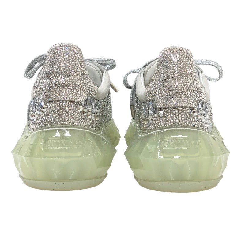 ジミーチュウ JIMMY CHOO ダイヤモンド スニーカー 靴 シューズ スワロフスキー シルバー クリスタル 未使用 ロゴ