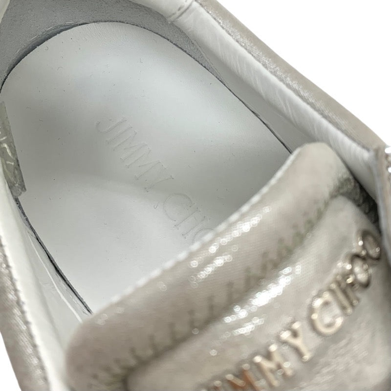 ジミーチュウ JIMMY CHOO ダイヤモンド スニーカー 靴 シューズ スワロフスキー シルバー クリスタル 未使用 ロゴ