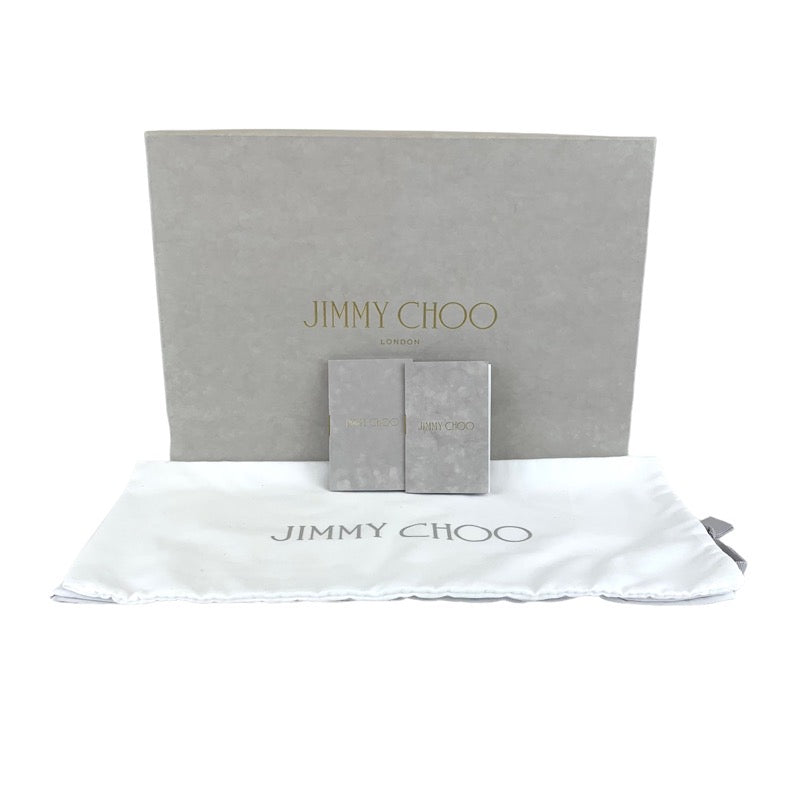 ジミーチュウ JIMMY CHOO サンダル 靴 シューズ スエード ピンク 未使用 ビジュー アンクルストラップ パーティーシューズ