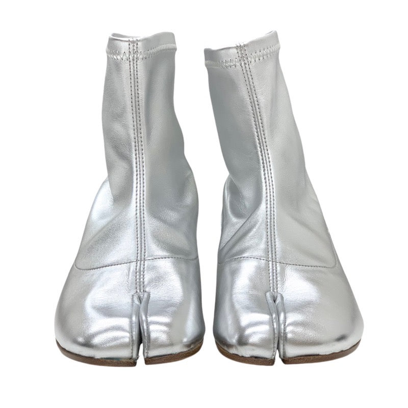 メゾンマルジェラ Maison Margiela ブーツ ショートブーツ 靴 シューズ レザー シルバー 未使用 足袋