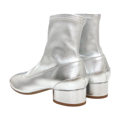 メゾンマルジェラ Maison Margiela ブーツ ショートブーツ 靴 シューズ レザー シルバー 未使用 足袋