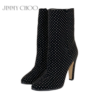 ジミーチュウ JIMMY CHOO ブーツ ショートブーツ 靴 シューズ スエード ブラック 黒 スタッズ