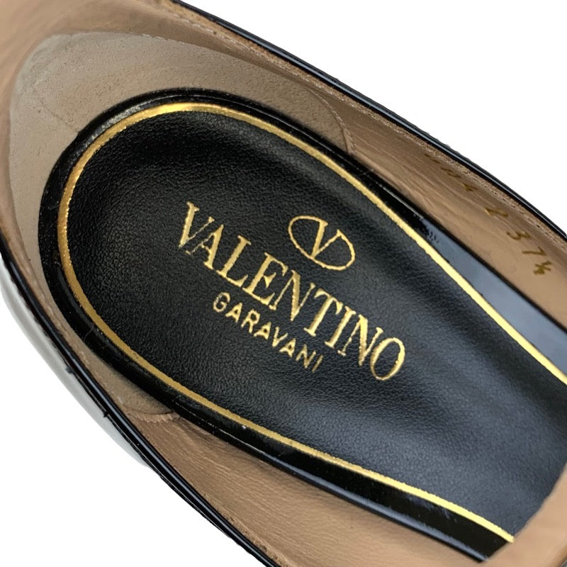 ヴァレンティノ VALENTINO タンゴ パンプス 靴 シューズ パテント ブラック 黒 アンクルストラップ プラットフォーム