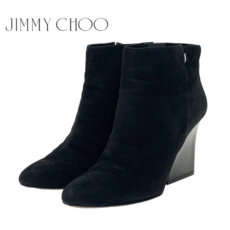 ジミーチュウ JIMMY CHOO ブーツ ショートブーツ 靴 シューズ スエード ブラック 黒