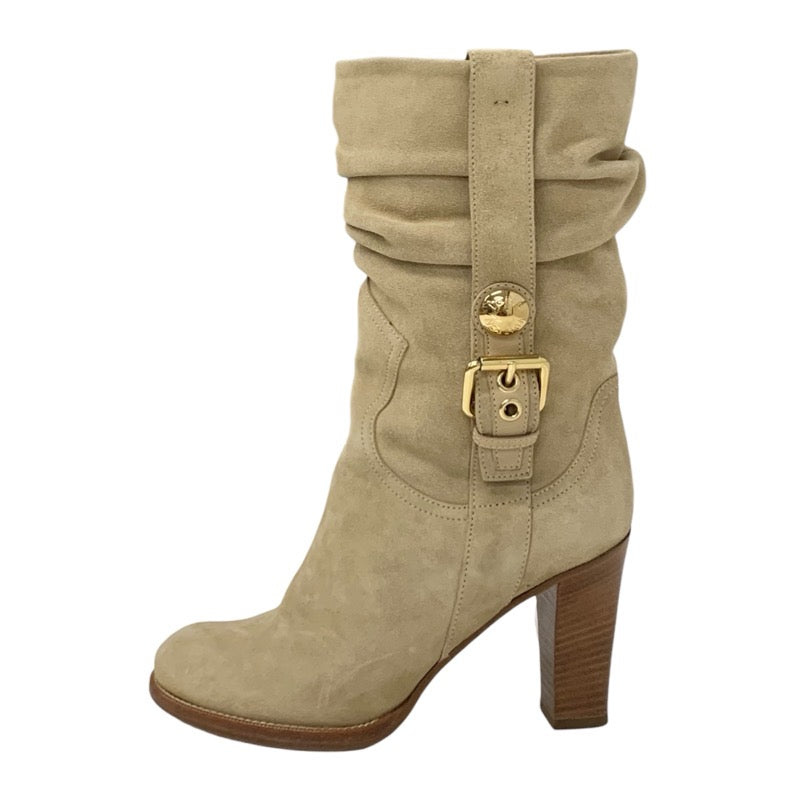 Louis Vuitton LOUIS VUITTON Boots, Short Boots, Shoes, Suede, Beige, Ankle Boots, Belt