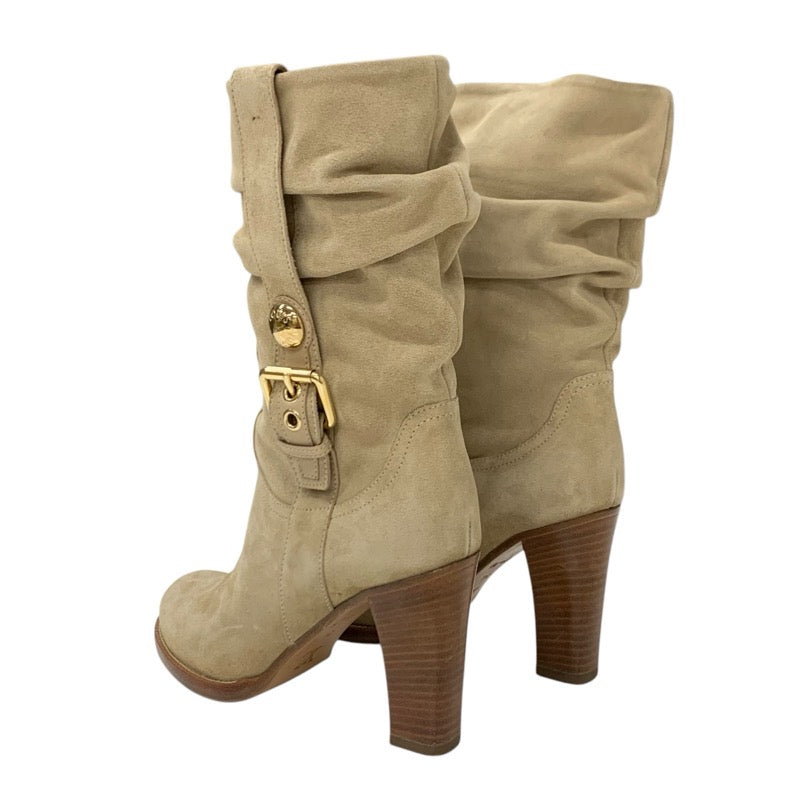 Louis Vuitton LOUIS VUITTON Boots, Short Boots, Shoes, Suede, Beige, Ankle Boots, Belt