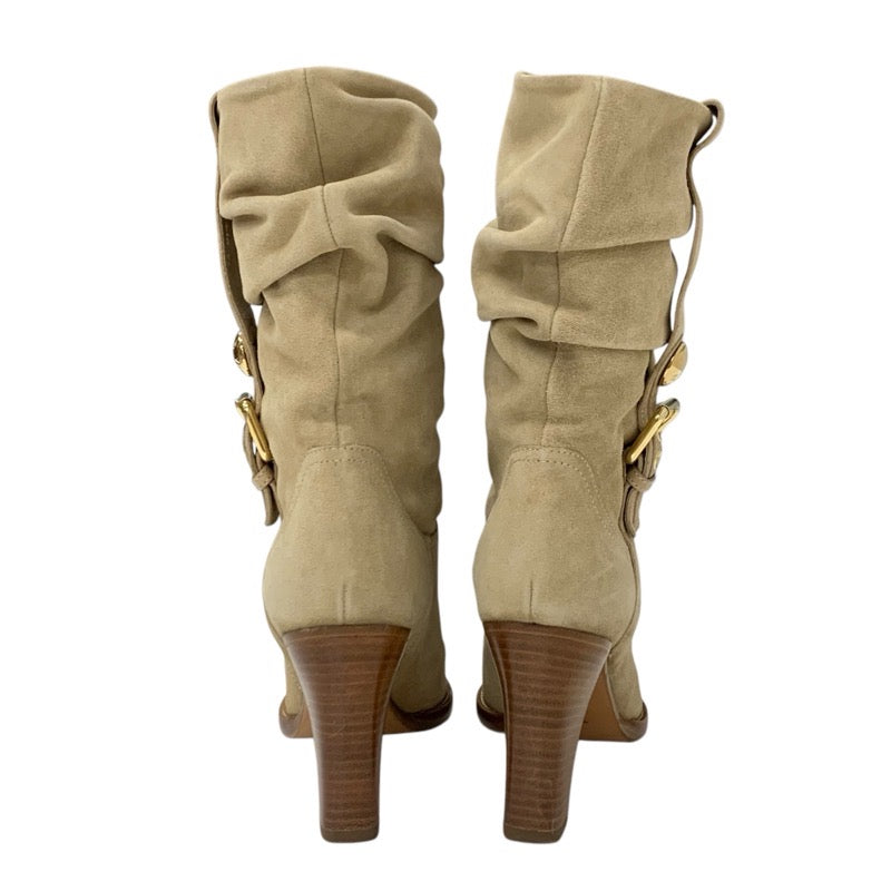 Louis Vuitton LOUIS VUITTON Boots, Short Boots, Shoes, Suede, Beige, Ankle Boots, Belt