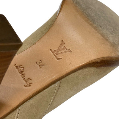 Louis Vuitton LOUIS VUITTON Boots, Short Boots, Shoes, Suede, Beige, Ankle Boots, Belt