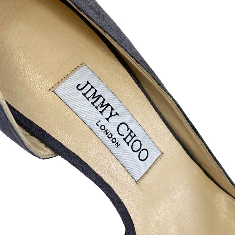 未使用 ジミーチュウ JIMMY CHOO パンプス 靴 シューズ アンクルストラップ スエード グレー – MYCLOSET