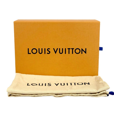 ルイヴィトン LOUIS VUITTON ローファー 革靴 靴 シューズ スエード ネイビー シルバー フラットシューズ チェーン V金具