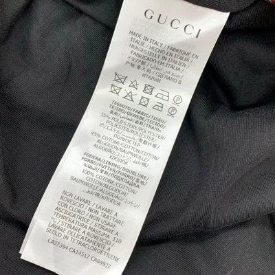 グッチ GUCCI ワンピース ブラック マルチカラー サイケデリック ロゴ スター フード