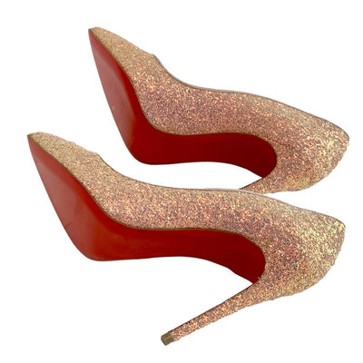 未使用 クリスチャンルブタン Christian Louboutin パンプス 靴 シューズ グリッター ピンク