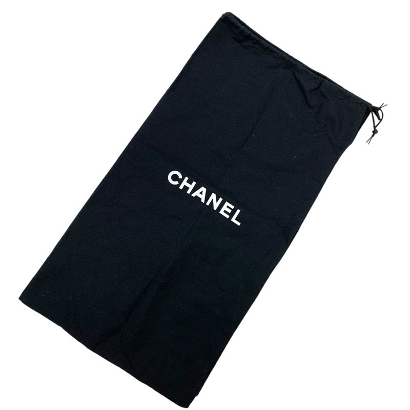 シャネル CHANEL ブーツ ロングブーツ 靴 シューズ レザー ファー ブラック 黒 ココマーク ウェッジソール