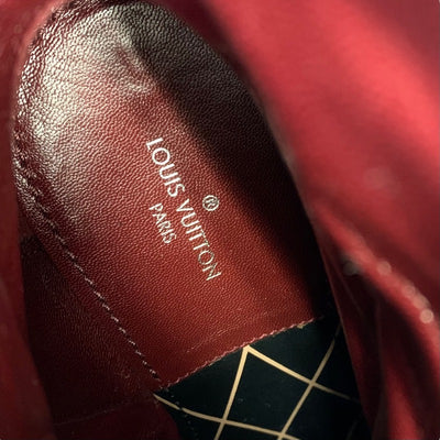 ルイヴィトン LOUIS VUITTON シルエットライン ブーツ ショートブーツ 靴 シューズ レザー ボルドー ピンク アンクルブーツ モノグラム