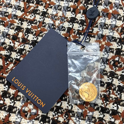 ルイヴィトン LOUIS VUITTON ワンピース マルチカラー 未使用 スケータードレス ツイード モノグラム