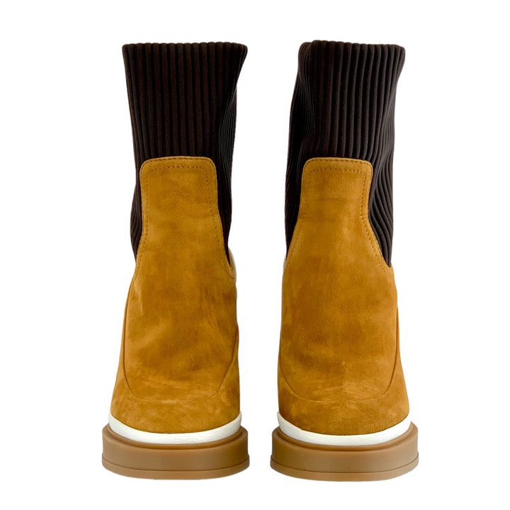 美品　HERMES エルメス　ショートブーツ　スエード　ブラウン　約26.5㎝ HERMES エルメス ブーツ レディース ブランド ケリー レザー