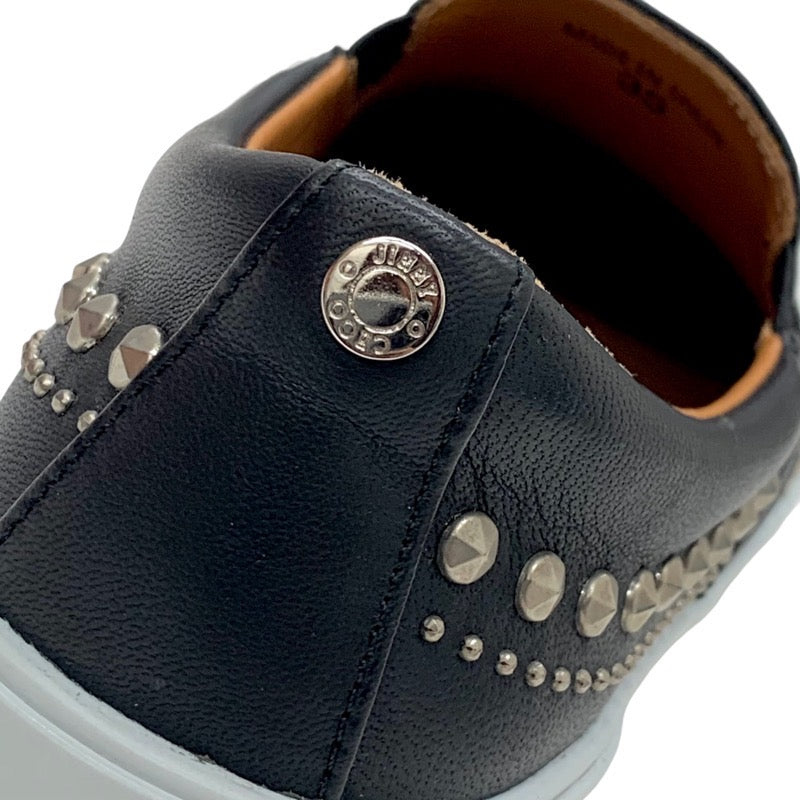 Jimmy Choo JIMMY CHOO sneakers, shoes, leather, black, unused, studded slip-ons