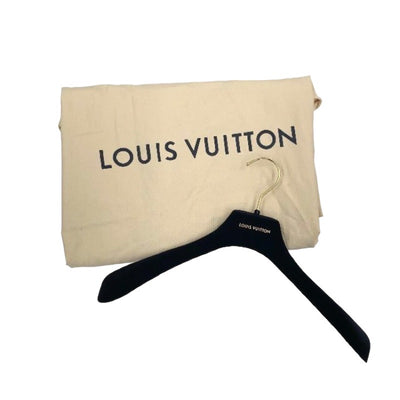 ルイヴィトン LOUIS VUITTON モノグラム ケープ コート ポンチョ アウター リバーシブル ウール ネイビー