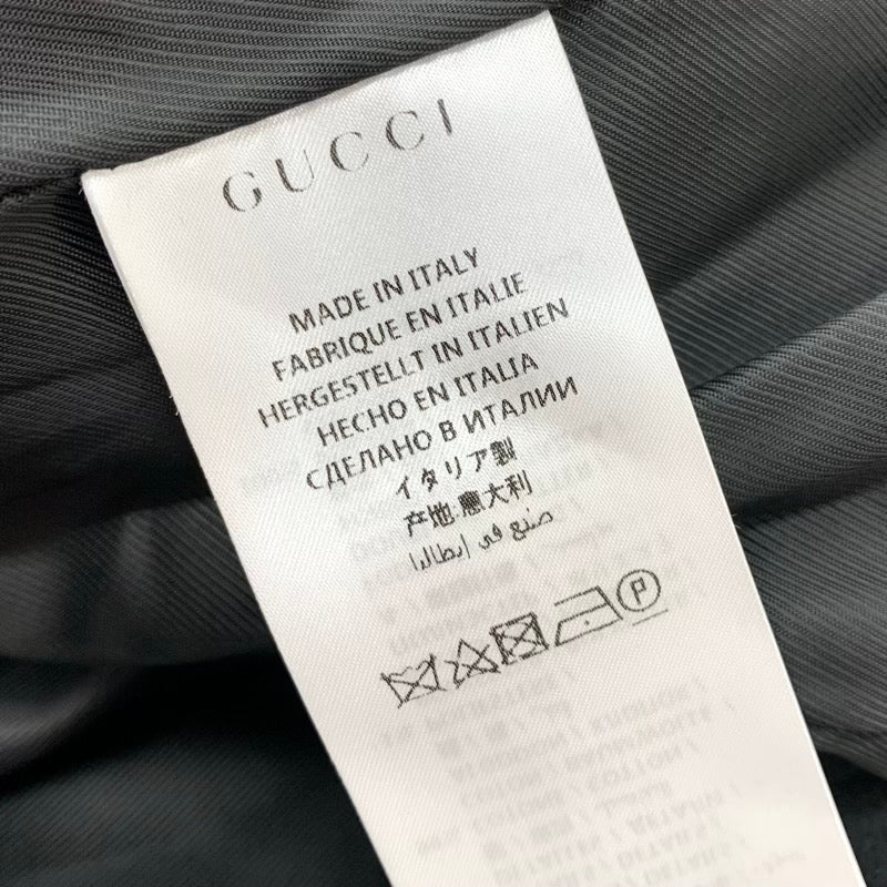 グッチ GUCCI アウター ブラック グリーン レッド コート GG ライン ウール