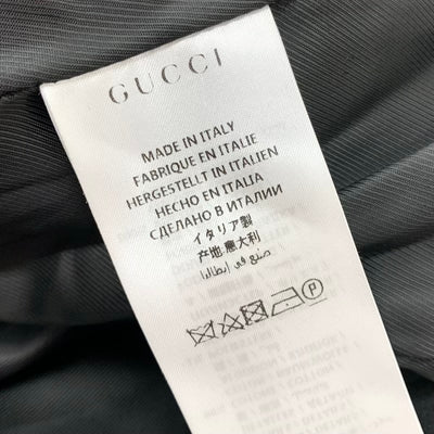 グッチ GUCCI アウター ブラック グリーン レッド コート GG ライン ウール