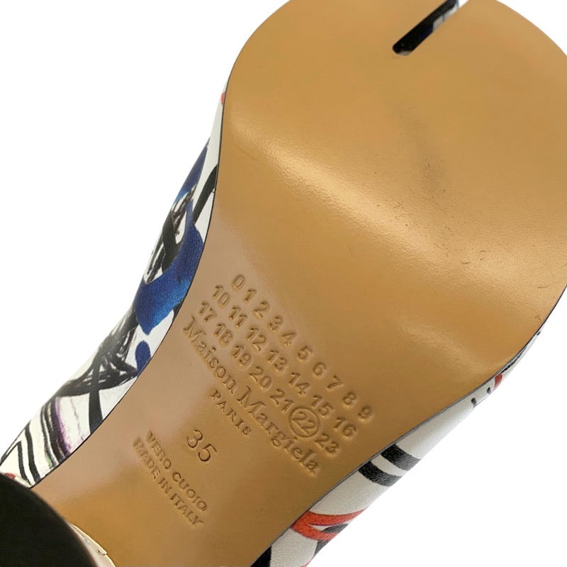 メゾンマルジェラ Maison Margiela ブーツ ショートブーツ 靴 シューズ レザー マルチカラー 未使用 足袋 ペイント