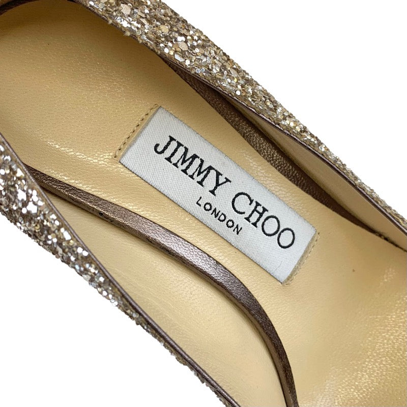 ジミーチュウ JIMMY CHOO パンプス 靴 シューズ グリッター ゴールド