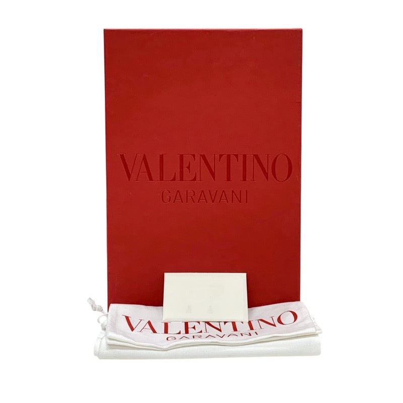 ヴァレンティノ VALENTINO ローファー 革靴 靴 シューズ レザー ホワイト 白 ゴールド V金具 フラットシューズ