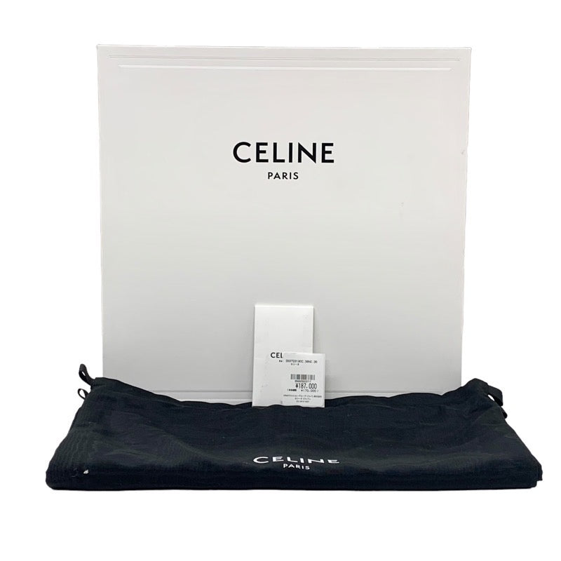 セリーヌ CELINE ブーツ ショートブーツ 靴 シューズ レザー ムートン ブラック ホワイト 未使用 ムートンブーツ レースアップ ベ –  MYCLOSET