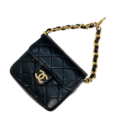 シャネル CHANEL チャーム ブラック ゴールド バッグチャーム ミニミニマトラッセ ココマーク