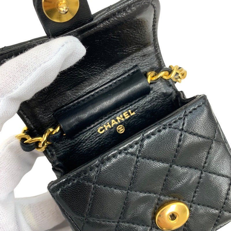 シャネル CHANEL チャーム ブラック ゴールド バッグチャーム ミニミニマトラッセ ココマーク